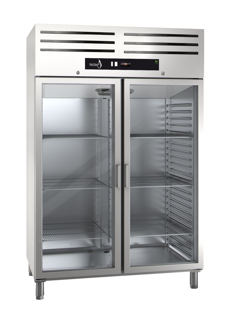 Koelkast ECP 1402G transparante scharnierdeur