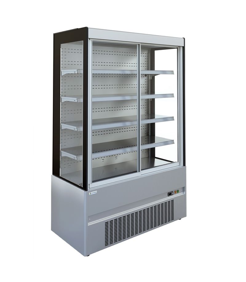 Vitrine murale réfrigérée D85 ECO CRONUS 130 inox portes coulissantes