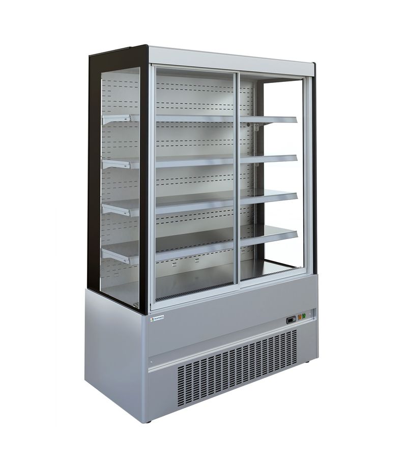 Vitrine murale réfrigérée D85 ECO CRONUS 150 inox portes coulissantes