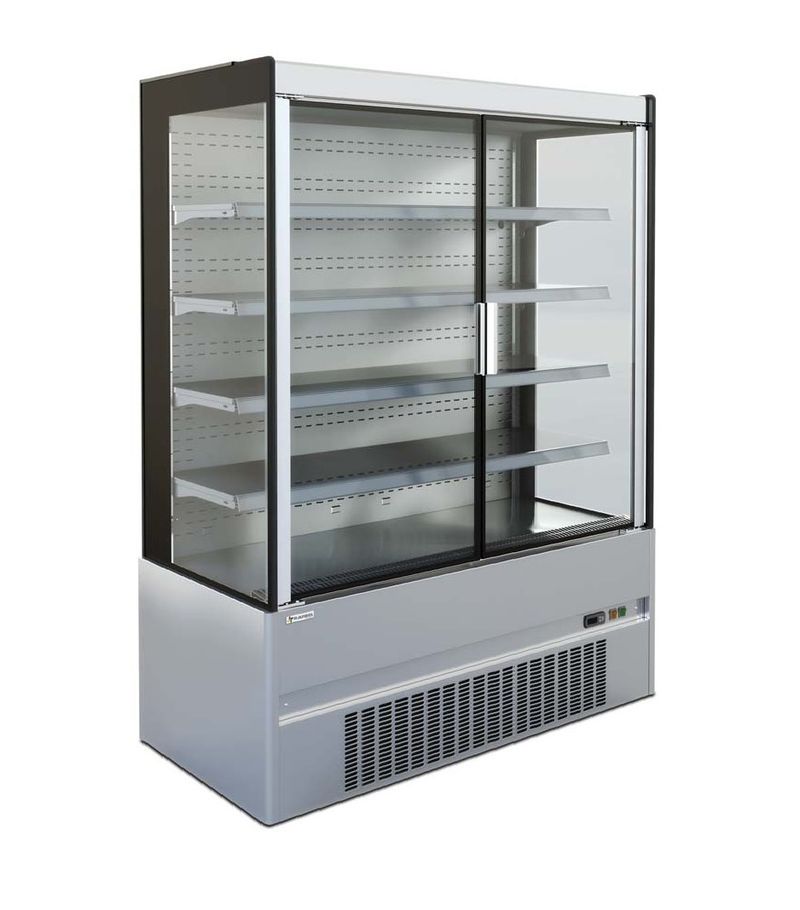 Vitrine murale réfrigérée D65 ECO CRONUS 200 inox portes battantes