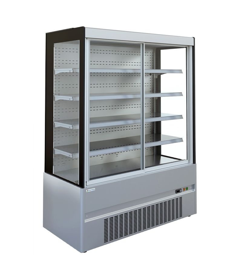 Vitrine murale réfrigérée D65 ECO CRONUS 200 inox portes coulissantes