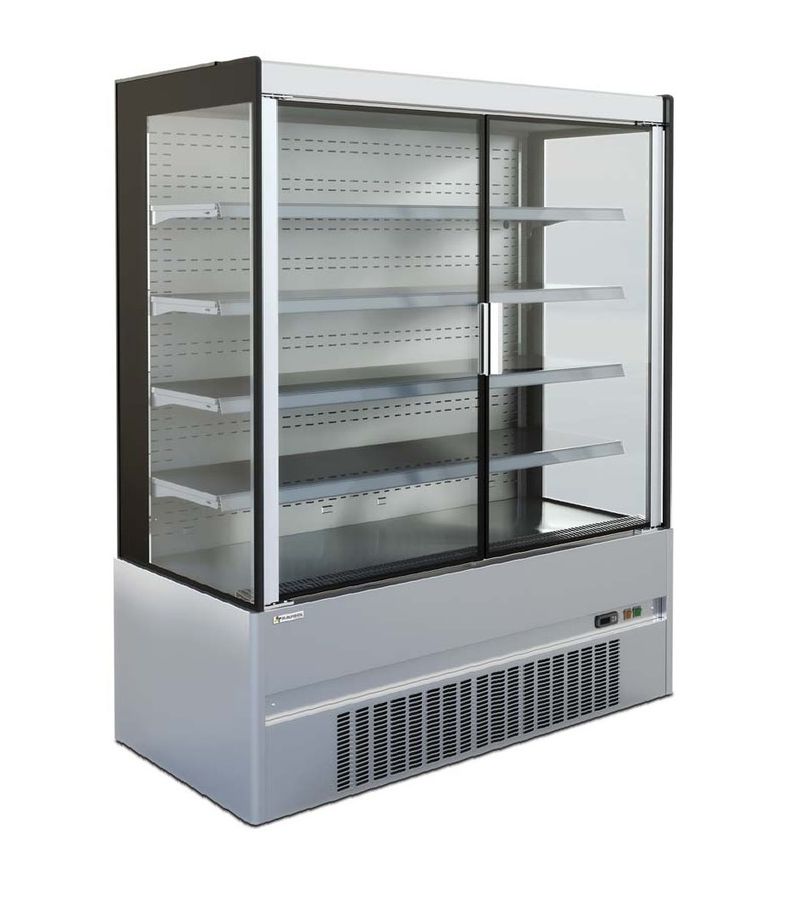 Vitrine murale réfrigérée D85 ECO CRONUS 250 inox portes battante