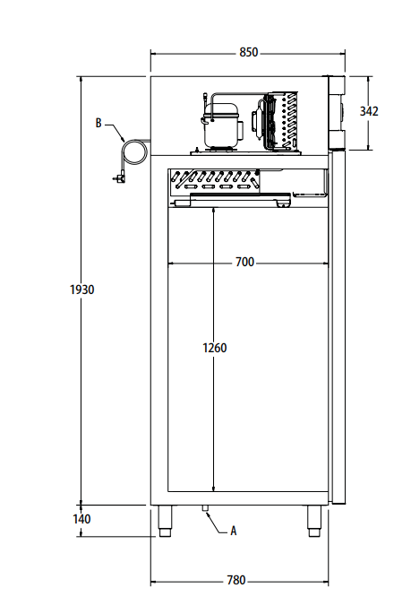 Koelkast BAKER line M3/2