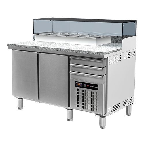 Pizzakoeltafel MM160 met neutrale lades