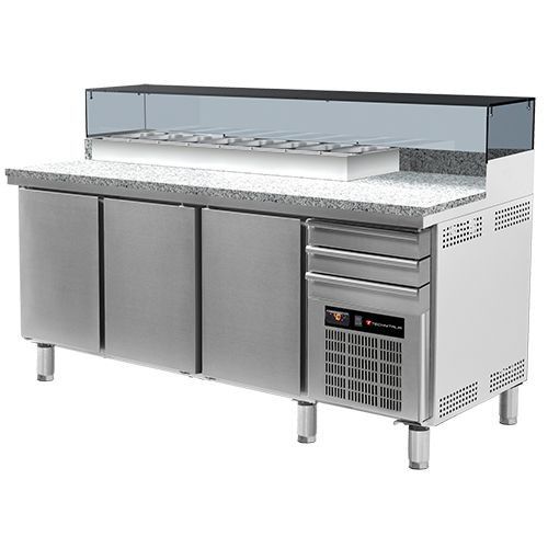 Pizzakoeltafel MM210 met neutrale lades