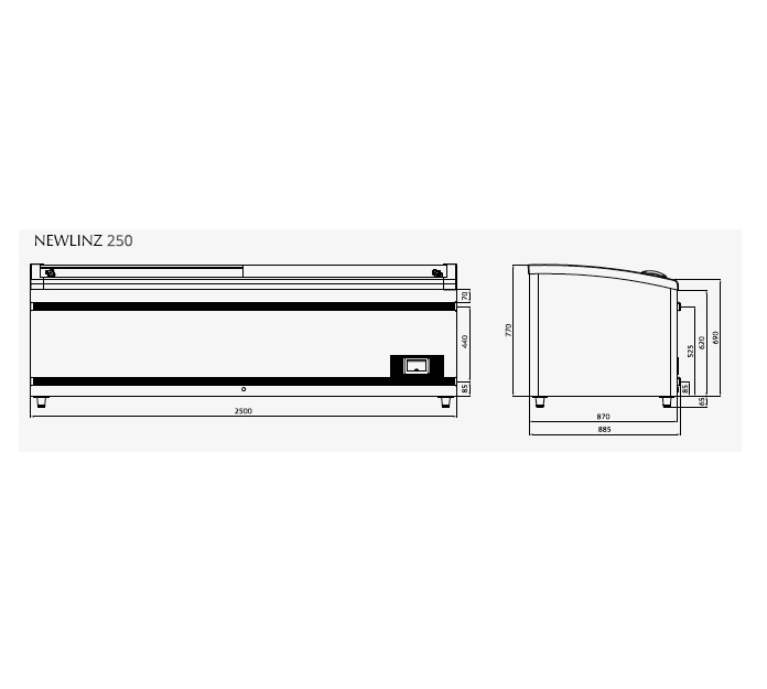 Coffre congélateur NEWLINZ250BT