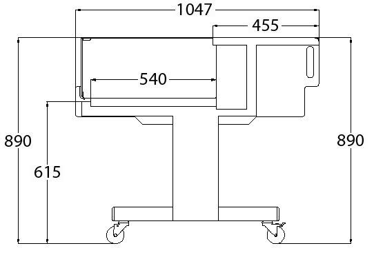 Koeltoonbank NICE SS CAD125