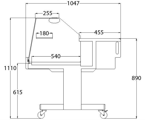 Vitrine réfrigérée NICE VD CAD200