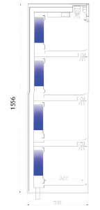 Vitrine murale réfrigérée RF4 1020