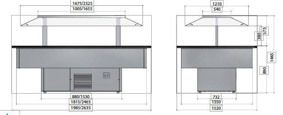 Koelbuffet SUPREME26 hoge capaciteit