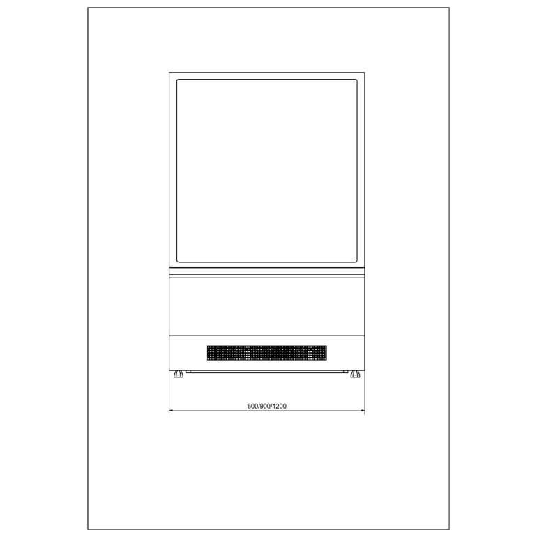 Vitrine VIENNA120 NEUTRAL vitre frontal et portes coulissantes