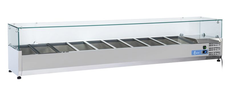 Opzetvitrine VRX2200 voor GN1/3 met glas