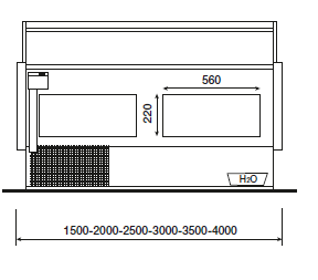 Koeltoonbank MELODY 3000 statisch (A1)