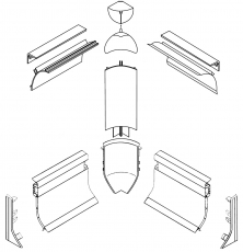 Panneaux sandwich: profils de finition