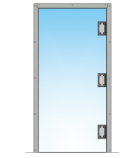 Porte va et vient simple Crystal Clear